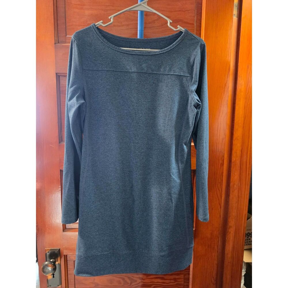 Carve Designs Talora Dress Women’s Medium Blue Long Sleeve Made in USA